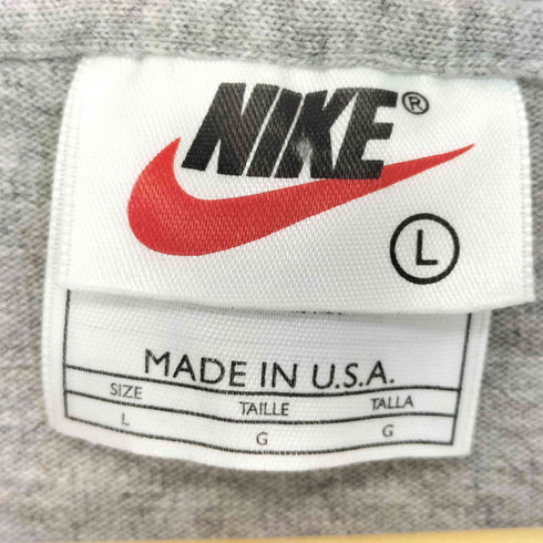 ナイキ NIKE 90S USA製 ネック刺繍入りモックネックロングスリーブTシャツ メンズ import:L